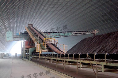 室內側式懸臂堆料機